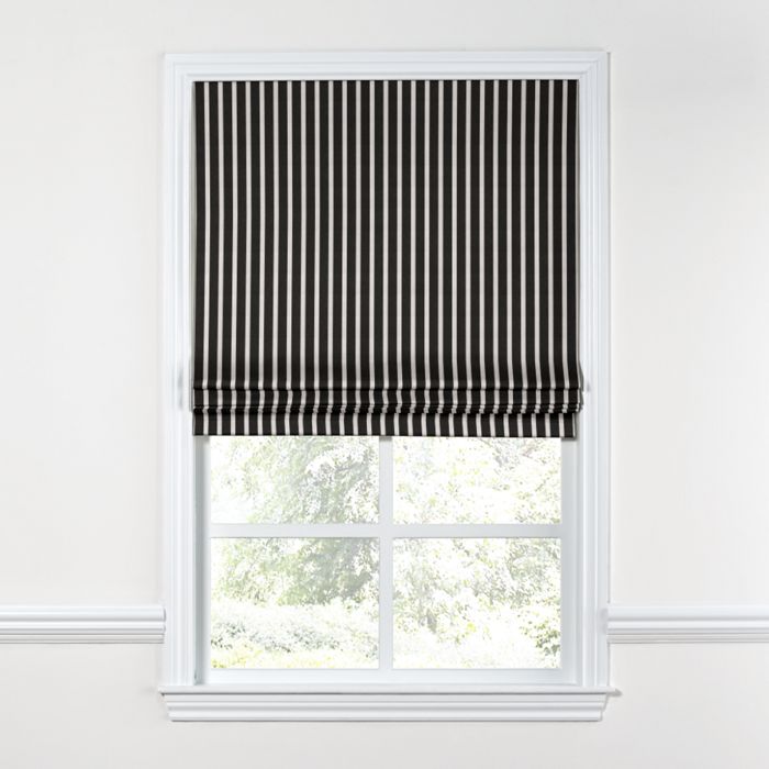 Flat Roman Shade in Sunbrella® Shore - Classic