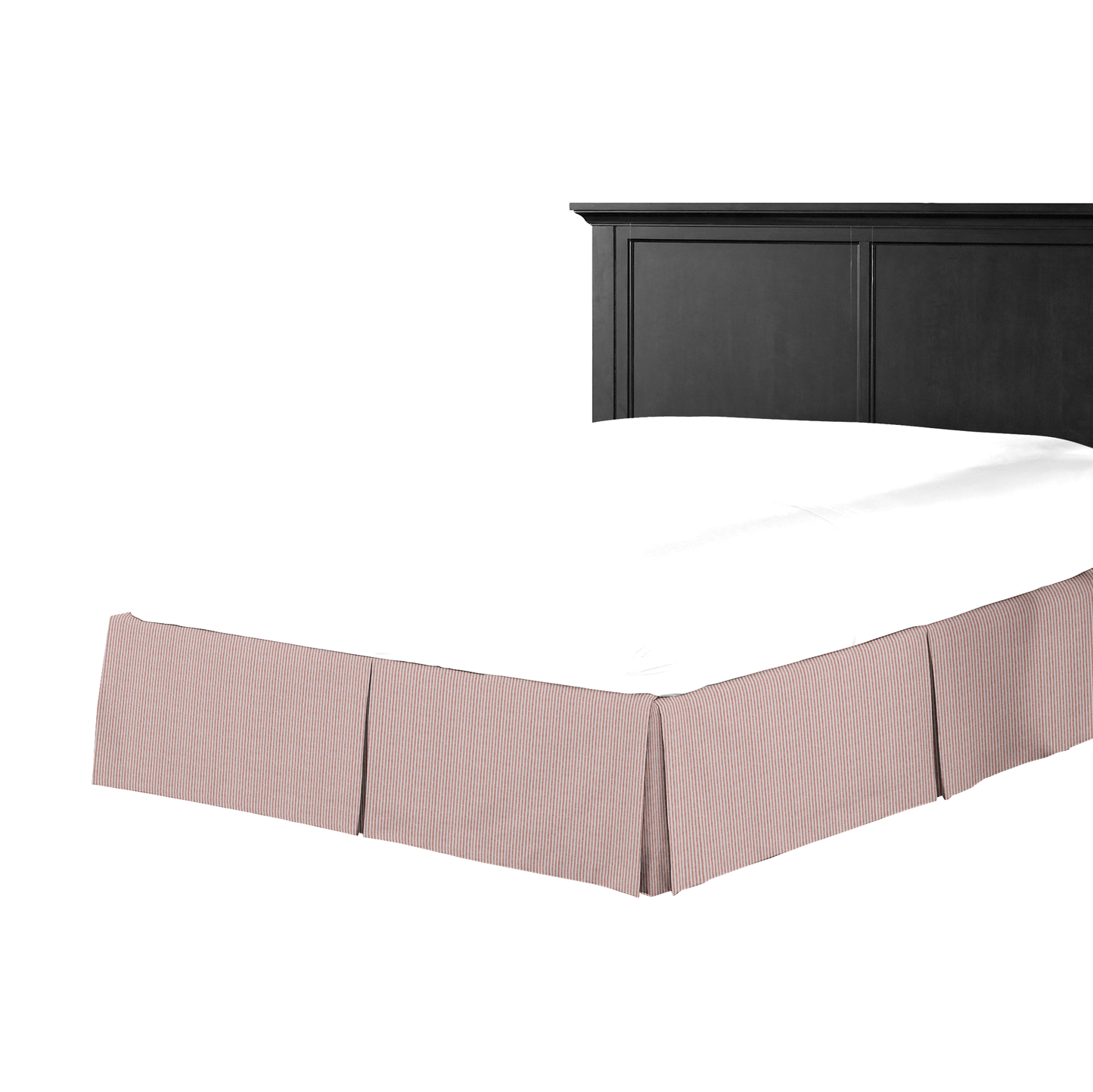 Tailored Bedskirt in Baldwin - Scarlet