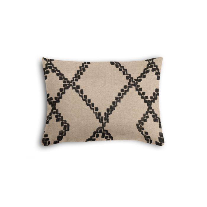 Boudoir Pillow in Trellis Island - Black