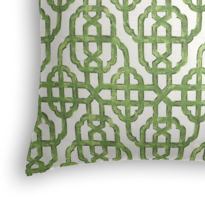 Throw Pillow in Trellis Like It Is - Meadow