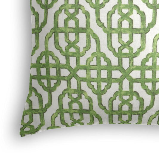Throw Pillow in Trellis Like It Is - Meadow