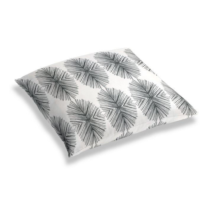 Simple Floor Pillow in Twig Out - Black
