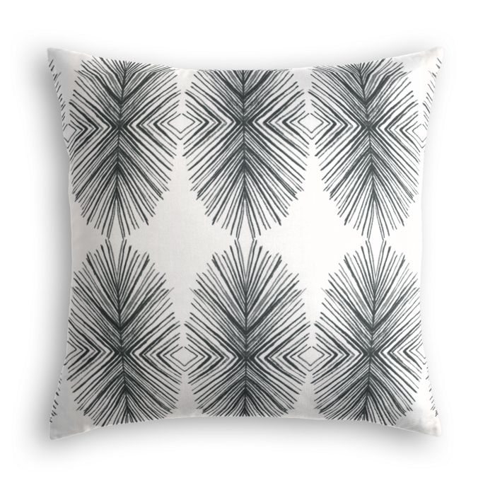 Throw Pillow in Twig Out - Black