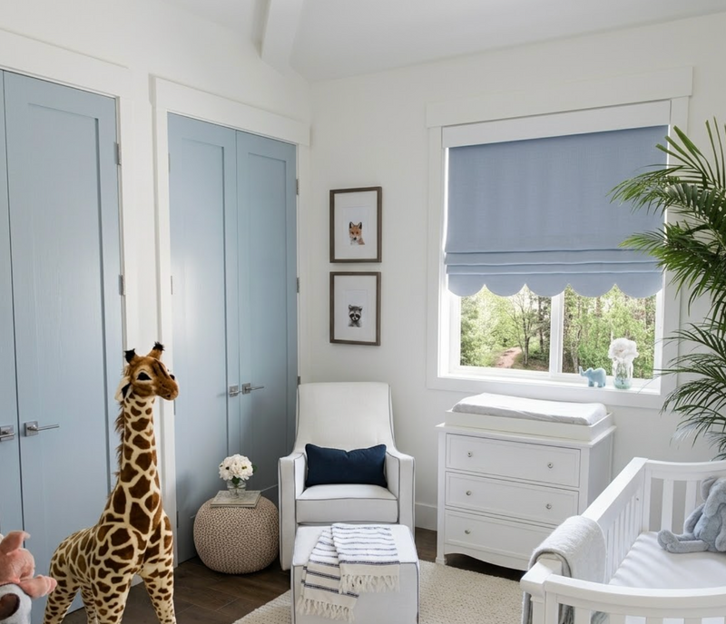 Scalloped Roman Shades