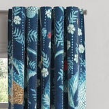 Back Tab Drapery in Koi Pond - Blue