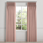 Pinch Pleat Drapery in Slubby Linen - Think Pink