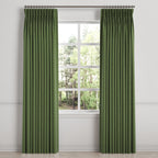 Pinch Pleat Drapery in Slubby Linen - Clover