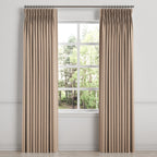 Pinch Pleat Drapery in Slubby Linen - Caramel