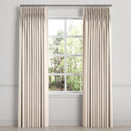 Pinch Pleat Drapery in Slubby Linen - Ivory