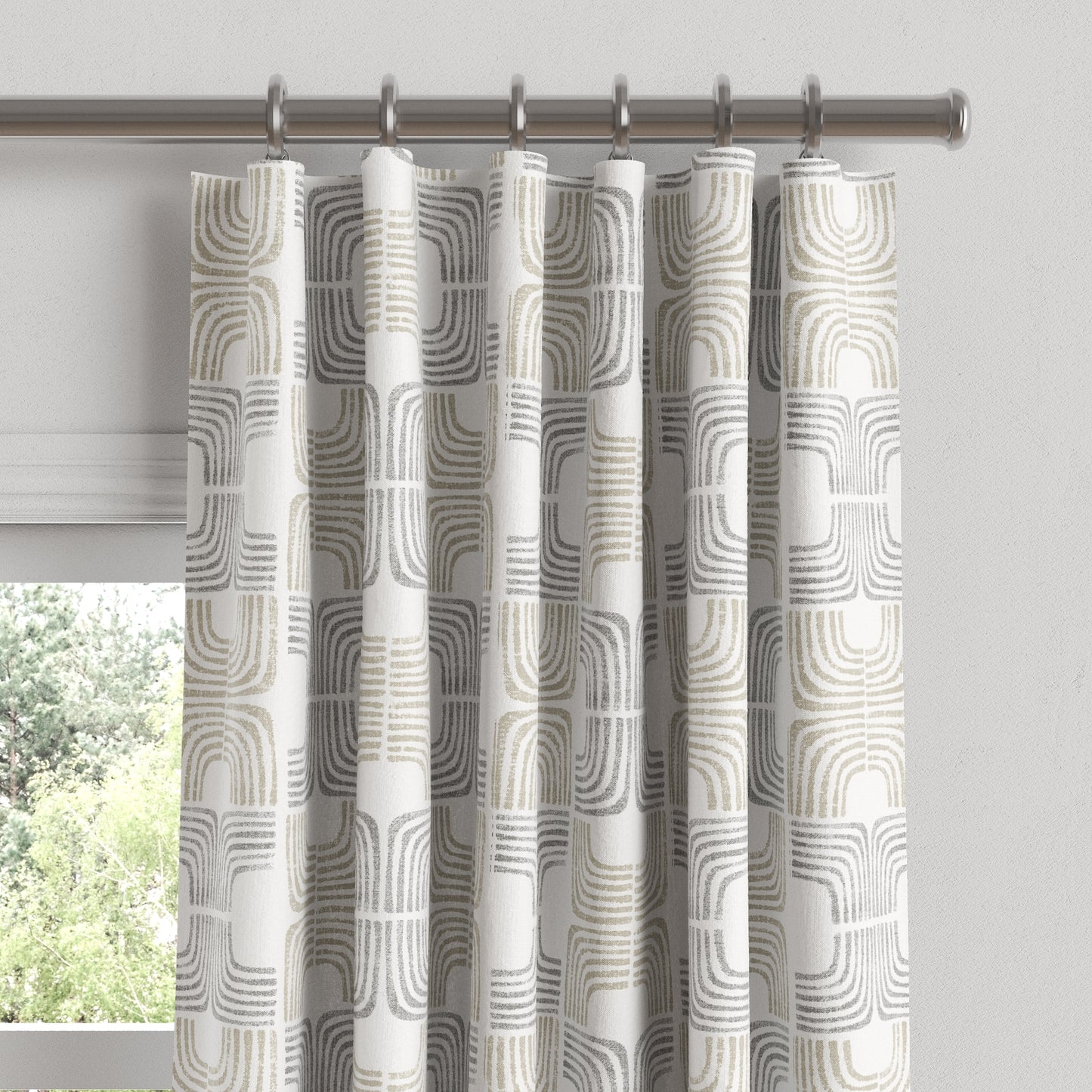 Convertible Drapery in Groovy - Natural