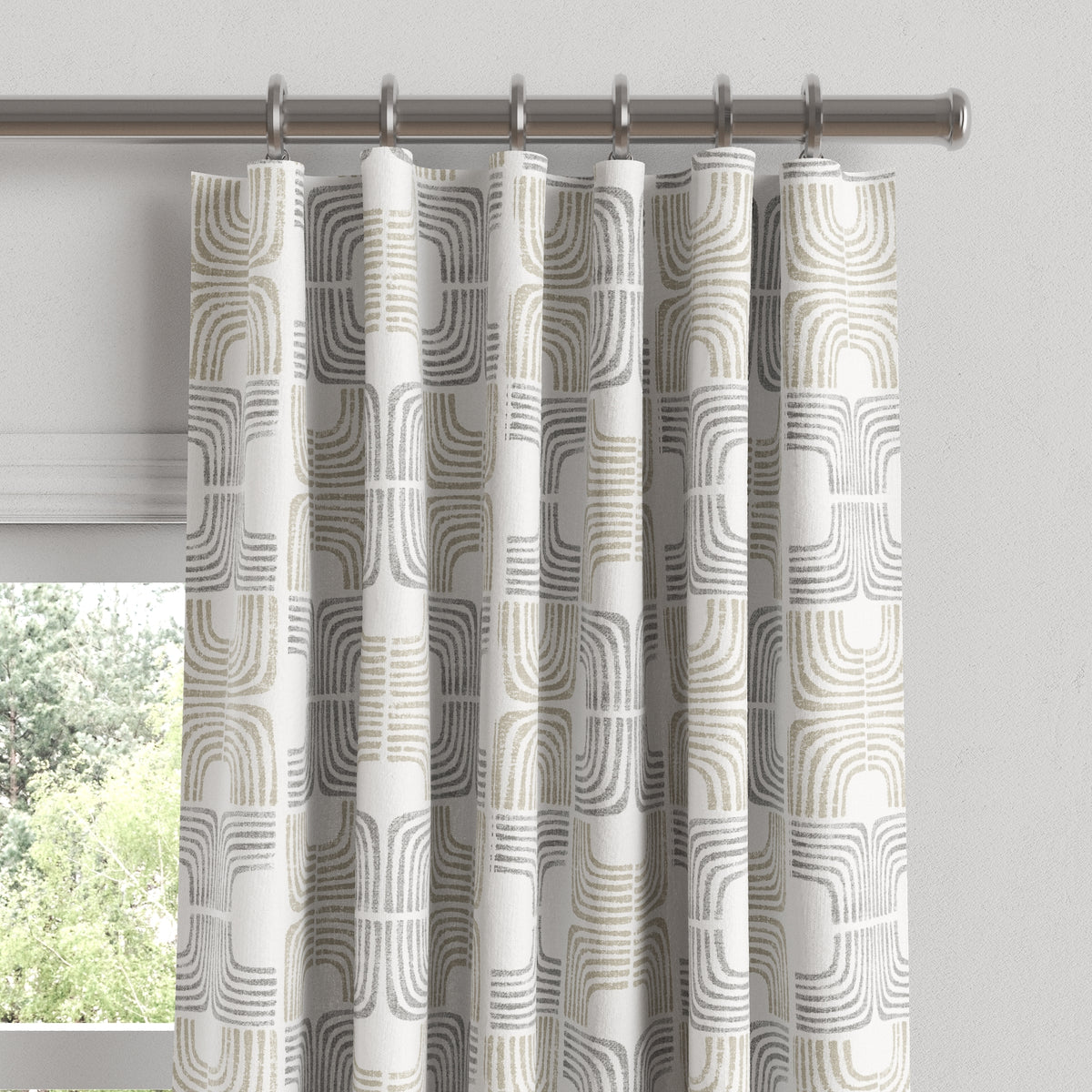 Convertible Drapery in Groovy - Natural