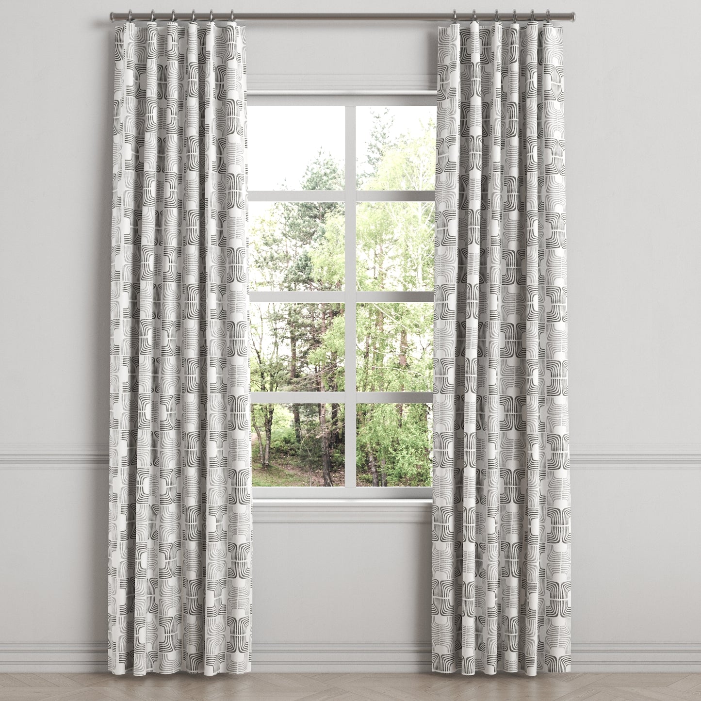 Convertible Drapery in Groovy - Pewter