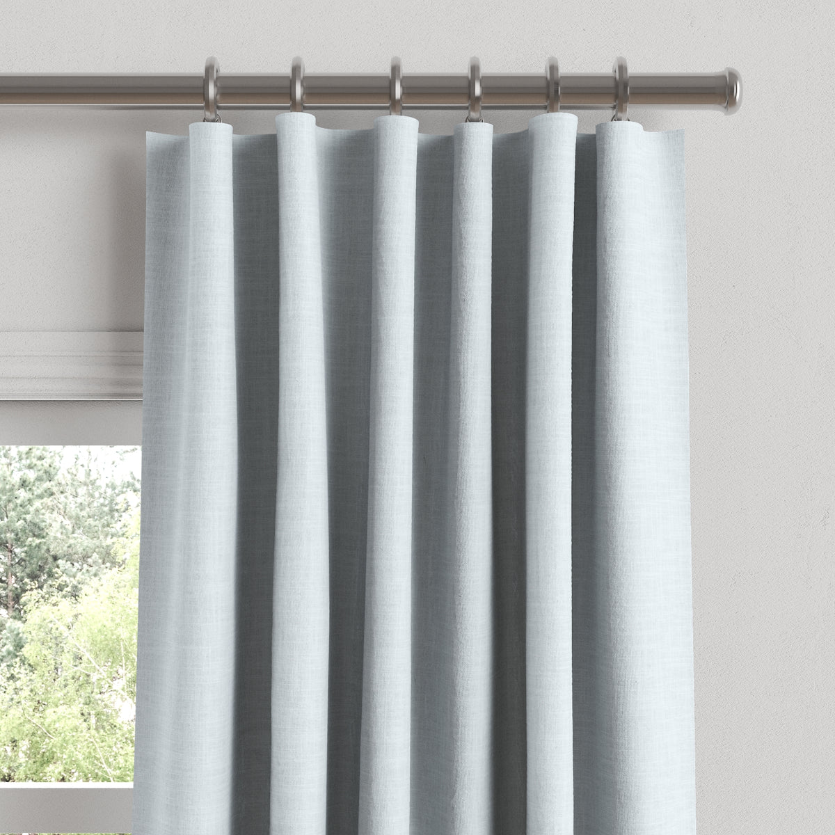 Convertible Drapery in Classic Linen - Mineral