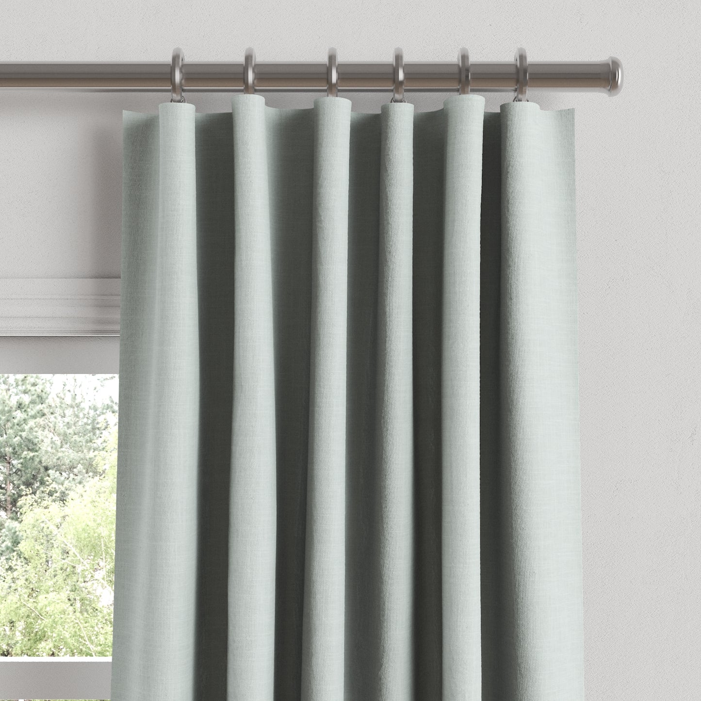 Convertible Drapery in Classic Linen - Mint