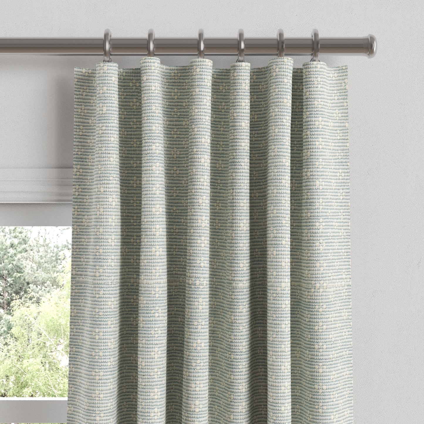 Convertible Drapery in Ditsy - Fresh Blue