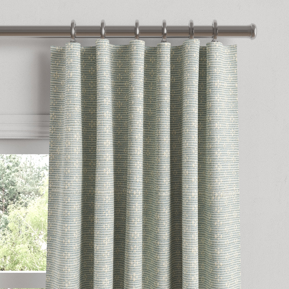 Convertible Drapery in Ditsy - Fresh Blue