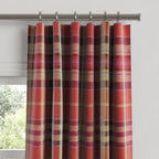 Convertible Drapery in Tartan - Redwood