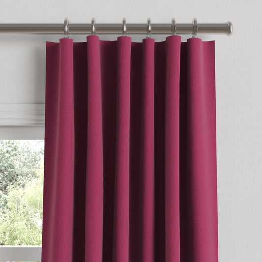 Convertible Drapery in Lush Linen - Beet