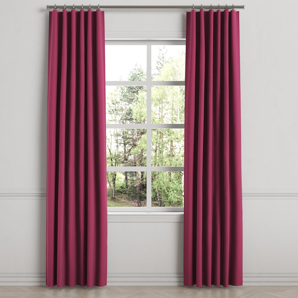 Convertible Drapery in Lush Linen - Beet