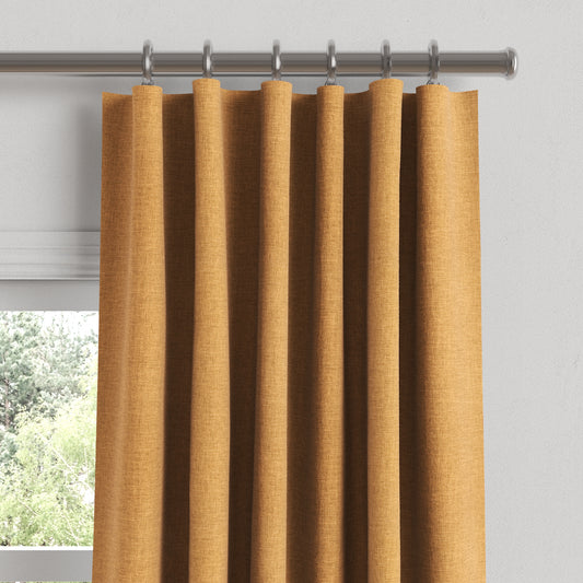 Convertible Drapery in Lush Linen - Turmeric
