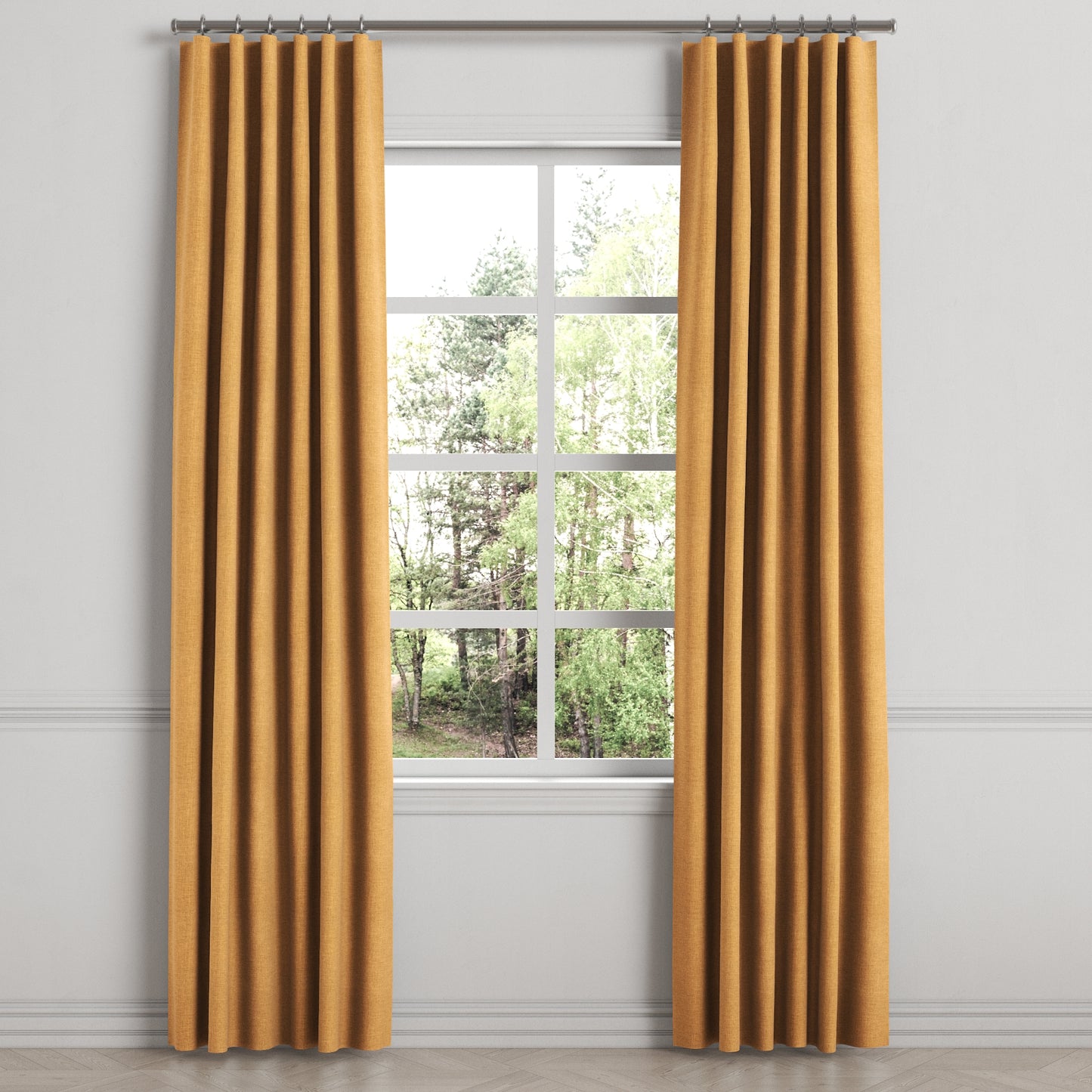 Convertible Drapery in Lush Linen - Turmeric