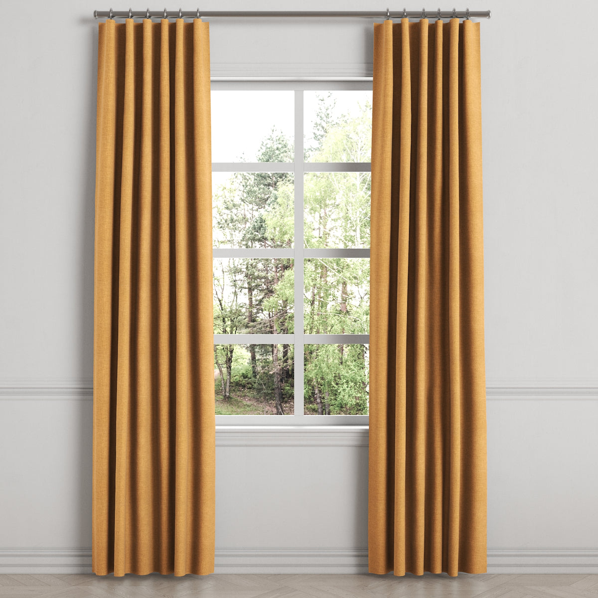 Convertible Drapery in Lush Linen - Turmeric