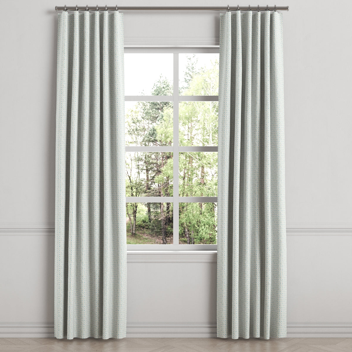 Convertible Drapery in Positive Print - Rain