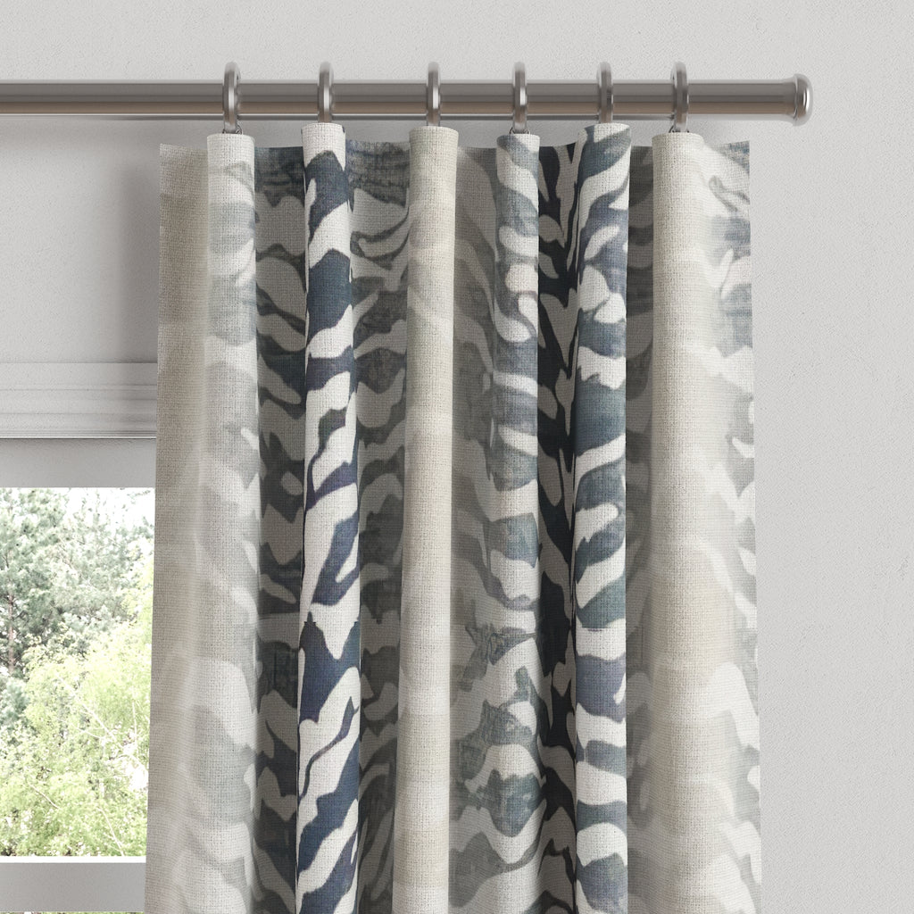 Convertible Drapery in Tiger - Blue