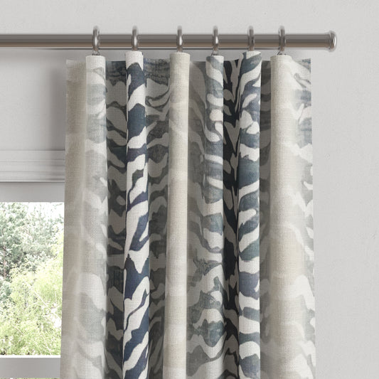 Convertible Drapery in Tiger - Blue