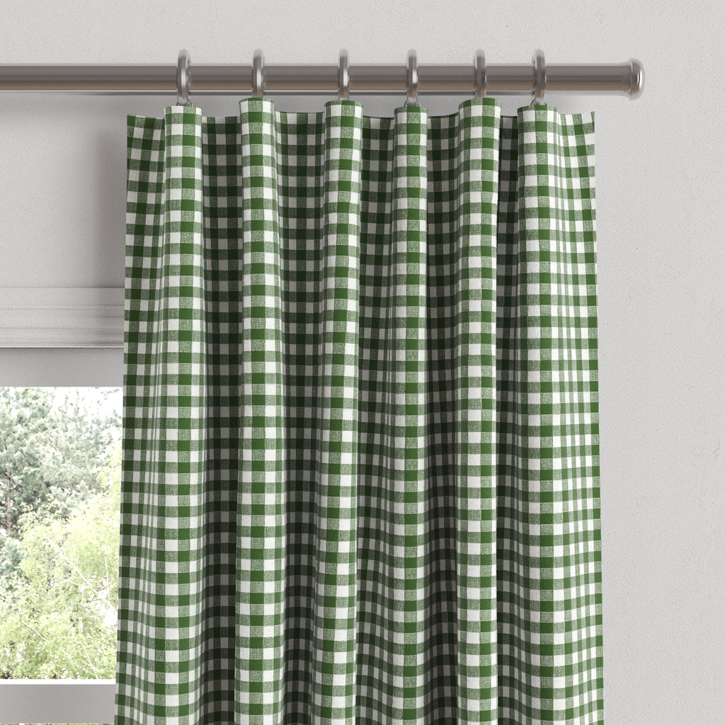 Convertible Drapery in Gingham - Fir