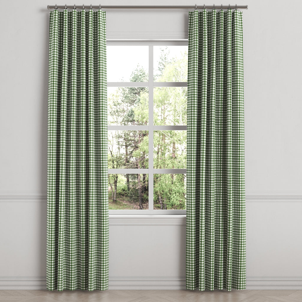 Convertible Drapery in Gingham - Fir