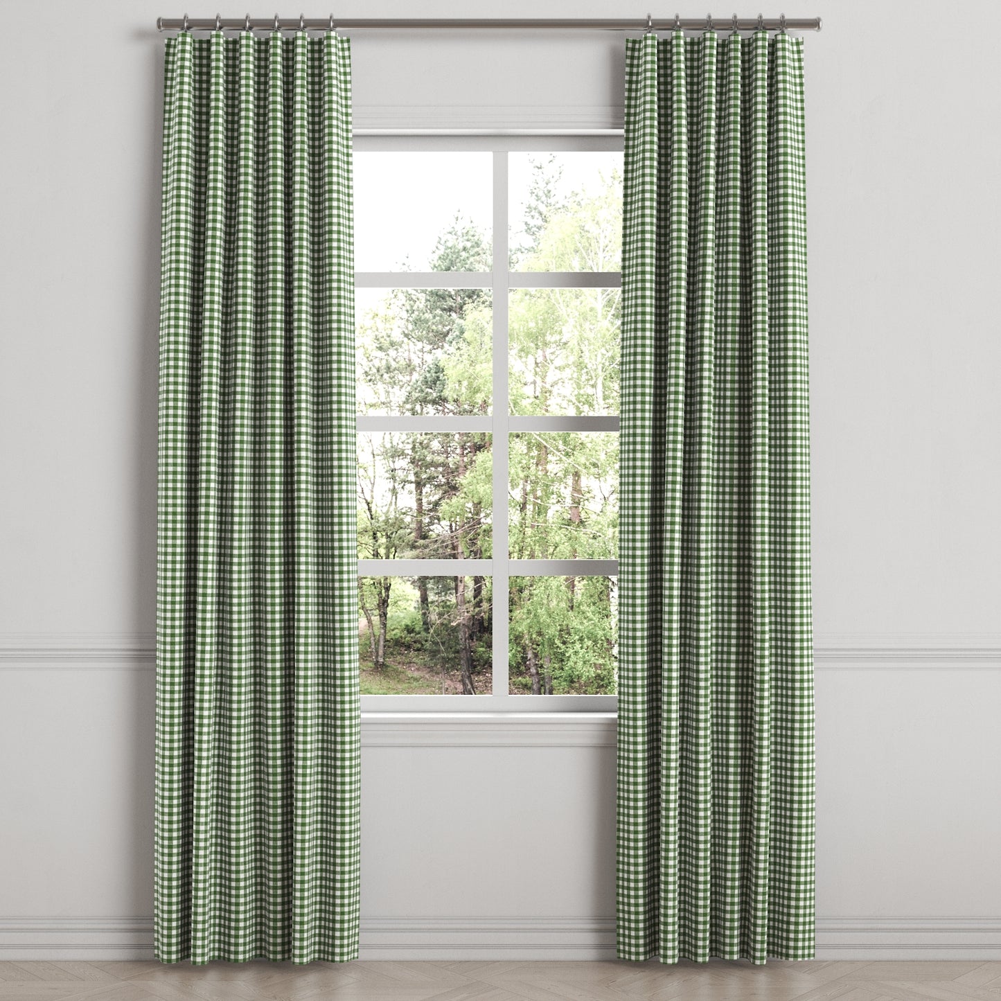 Convertible Drapery in Gingham - Fir