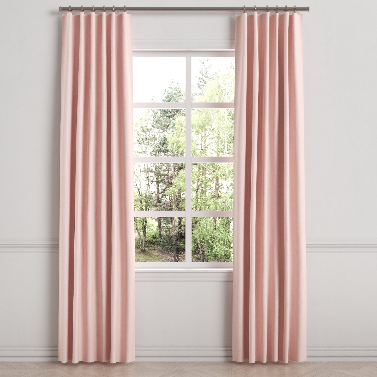 Convertible Drapery in Classic Linen - Blush