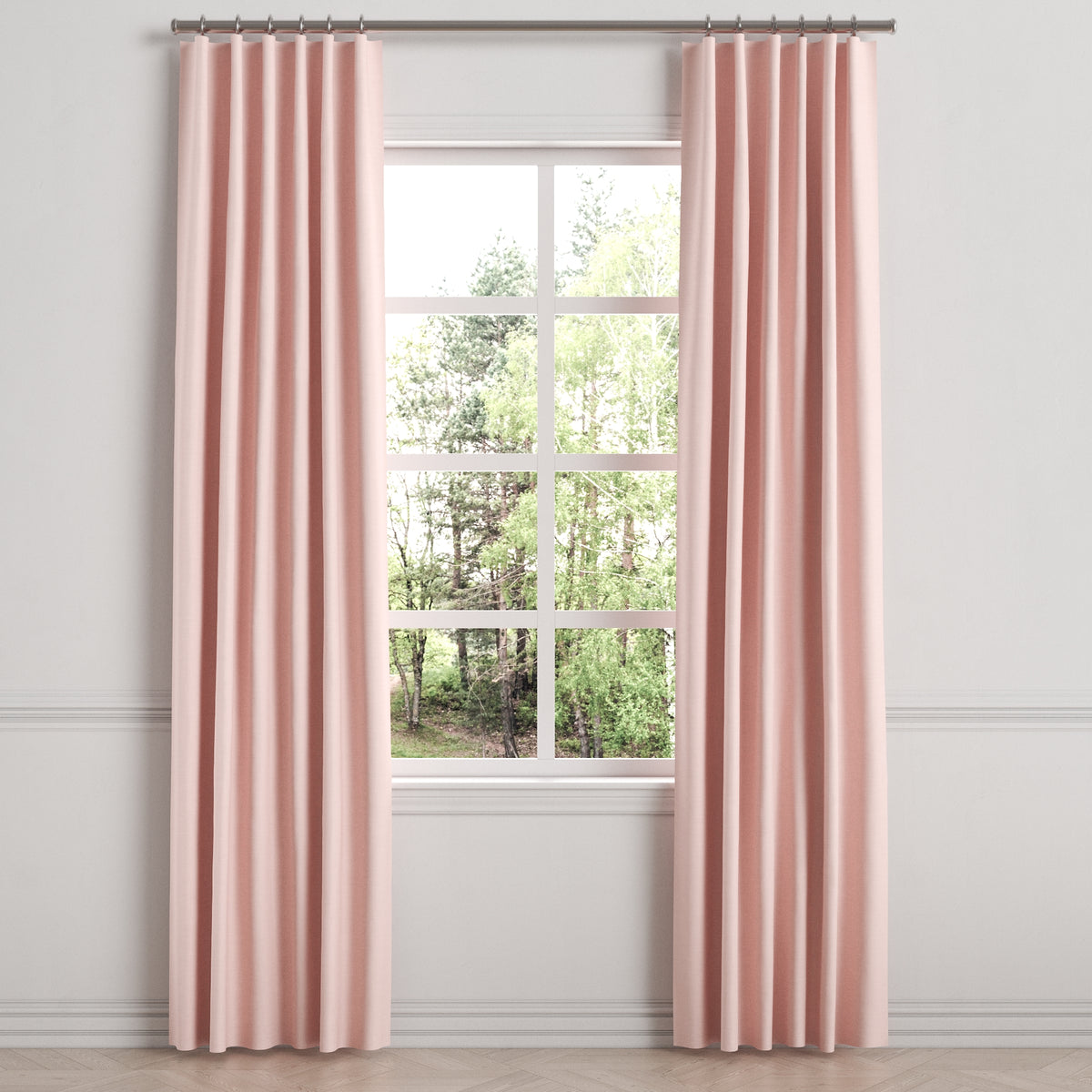 Convertible Drapery in Classic Linen - Blush
