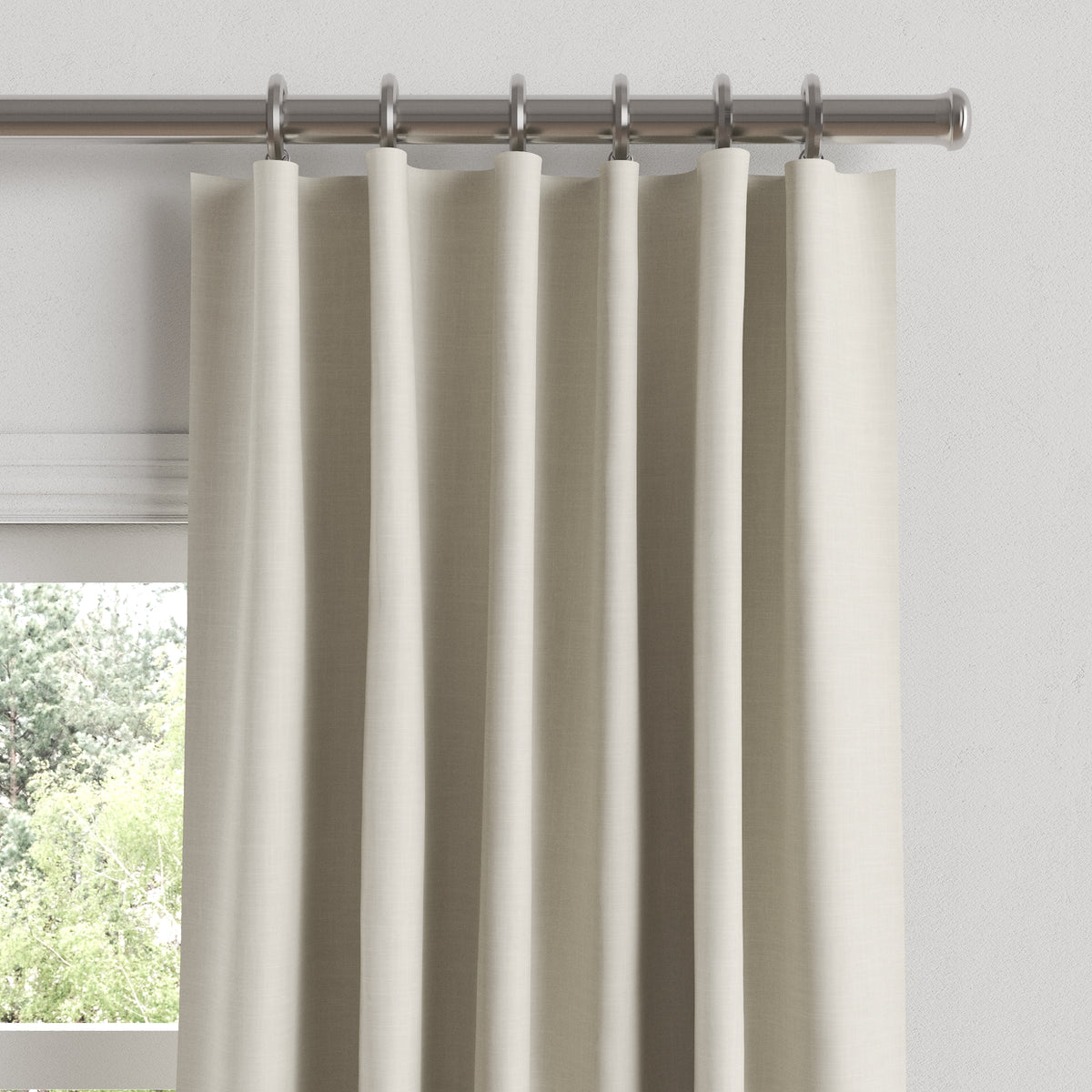 Convertible Drapery in Classic Linen - Heathered Dove