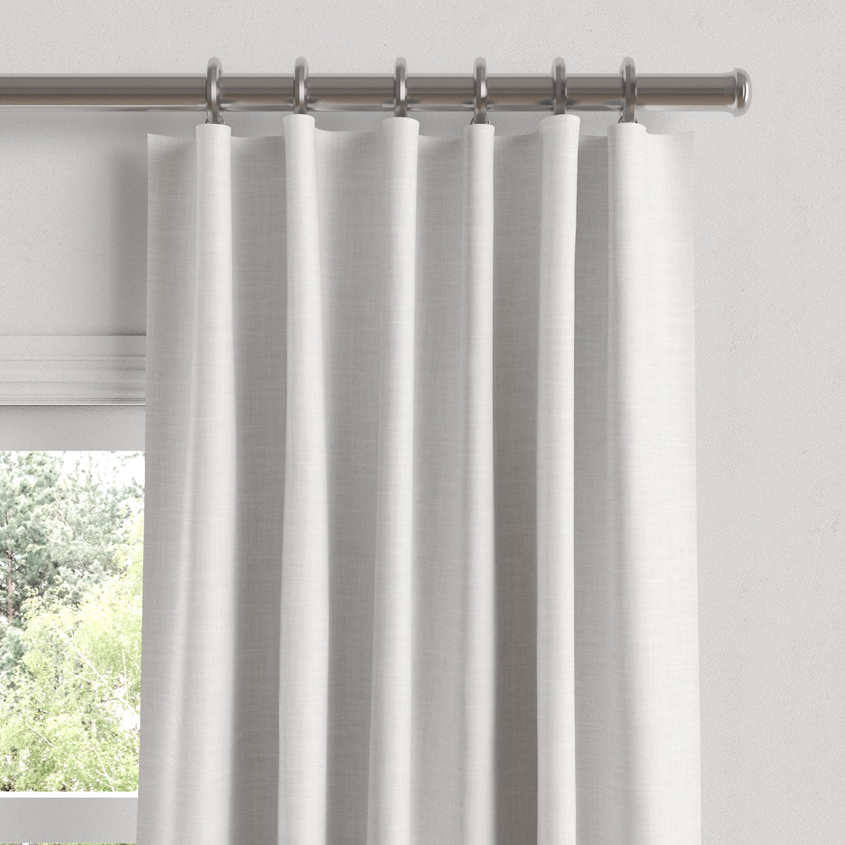 Convertible Drapery in Lush Linen - Rust