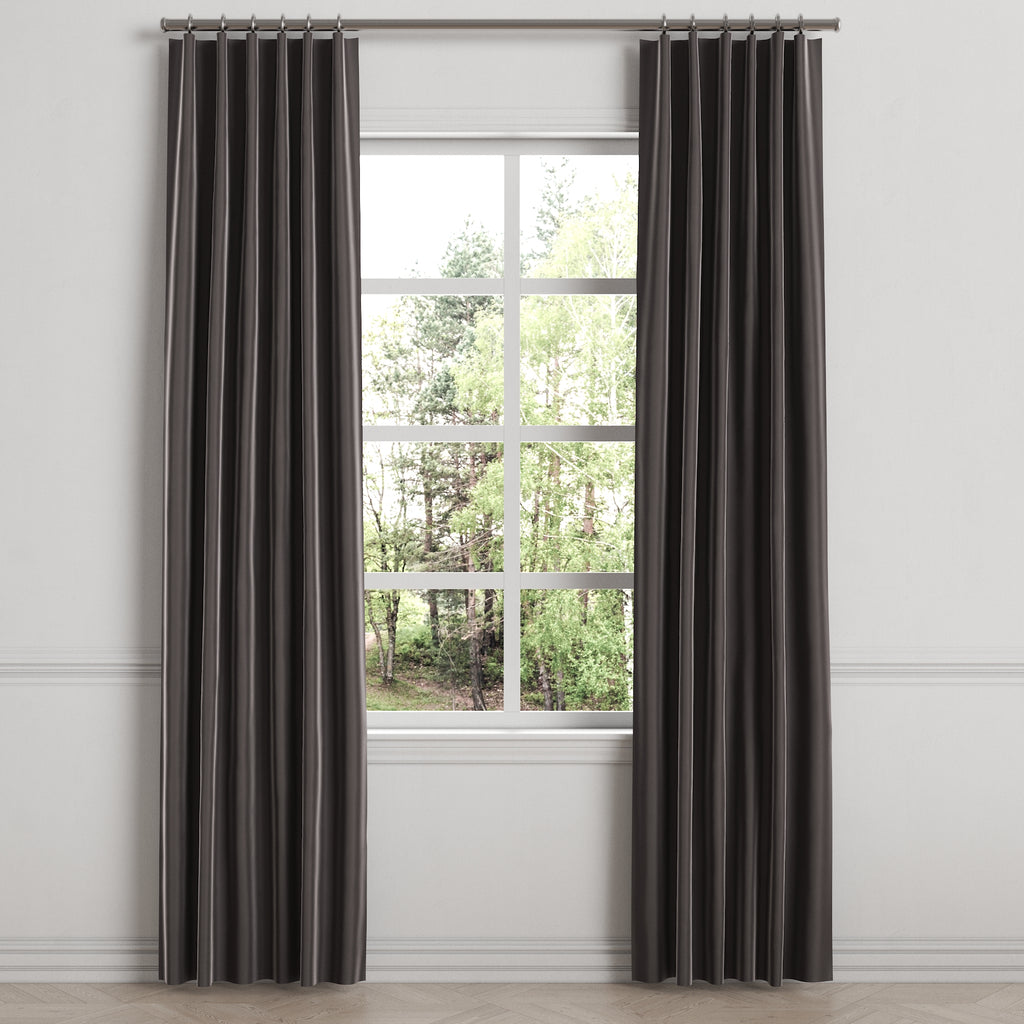 Convertible Drapery in Classic Velvet - Charcoal
