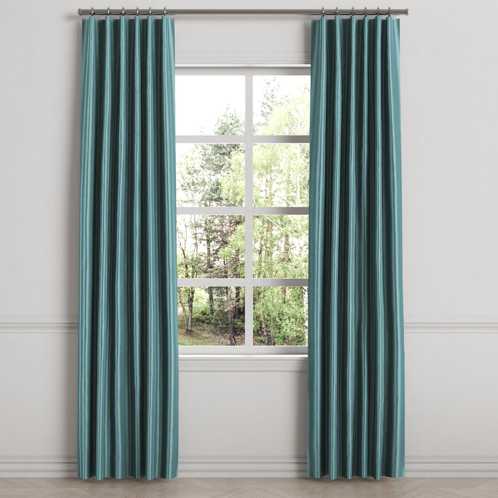Convertible Drapery in Classic Velvet - Peacock