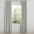 Convertible Drapery in Cottage Flowers - Cool Blue