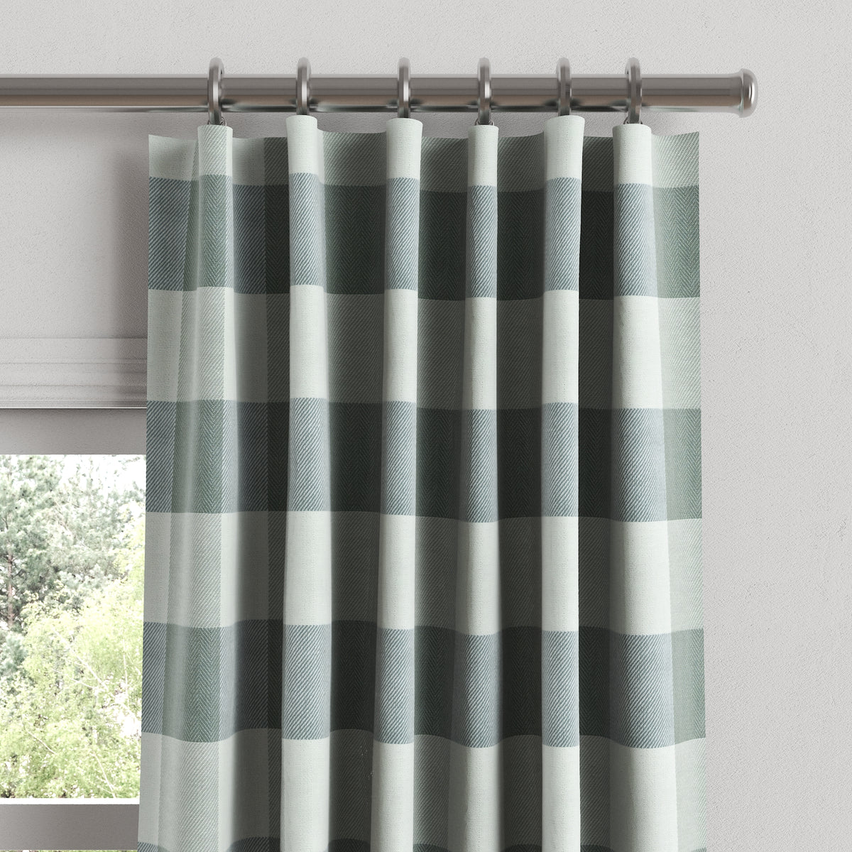 Convertible Drapery in Foxy Plaid - Dusk