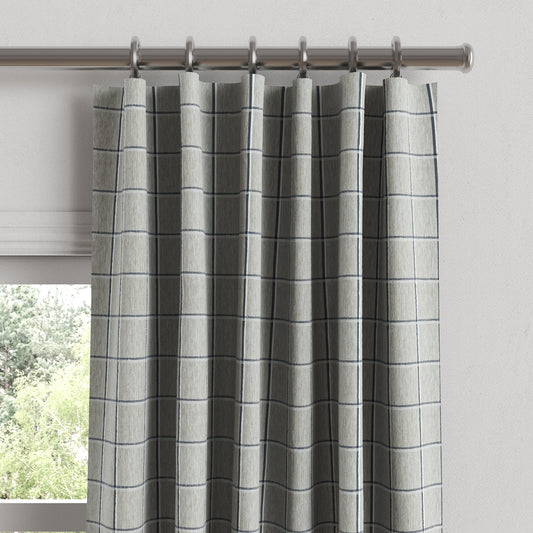 Convertible Drapery in Check With Me - Feather