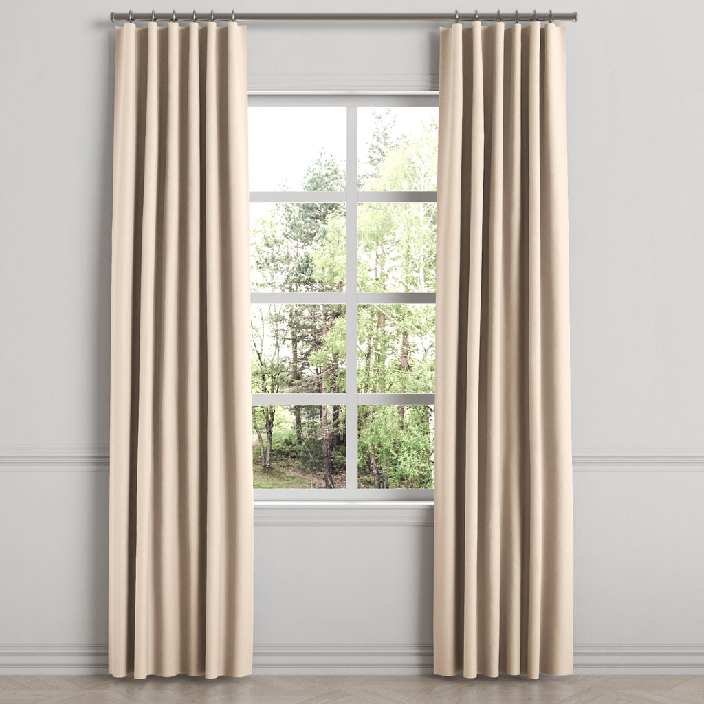 Convertible Drapery in Slubby Linen - Cream