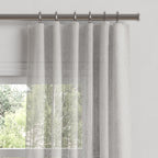 Convertible Drapery in Linen Sheer - Dim Gray