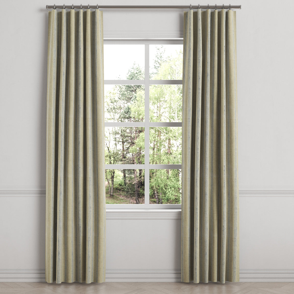 Convertible Drapery in Nautical Stripes - Shoreline