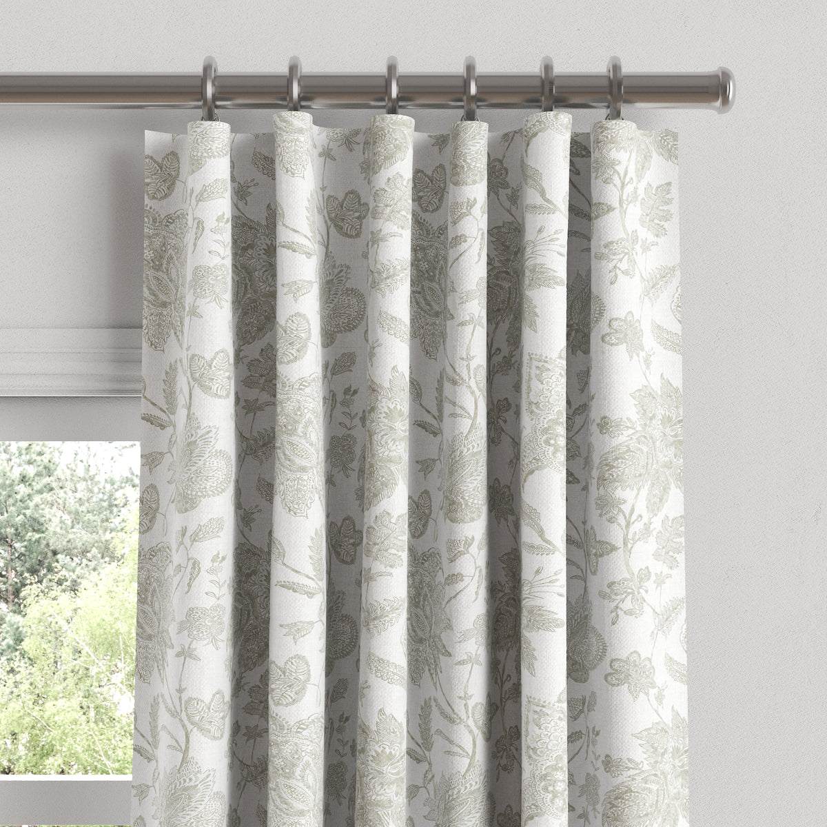 Convertible Drapery in Toile - Rich Cream