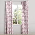 Convertible Drapery in Toile - Strawberry