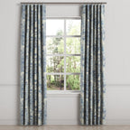 Convertible Drapery in Country Toile - Sapphire