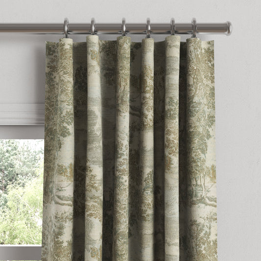 Convertible Drapery in Country Toile - Ivy