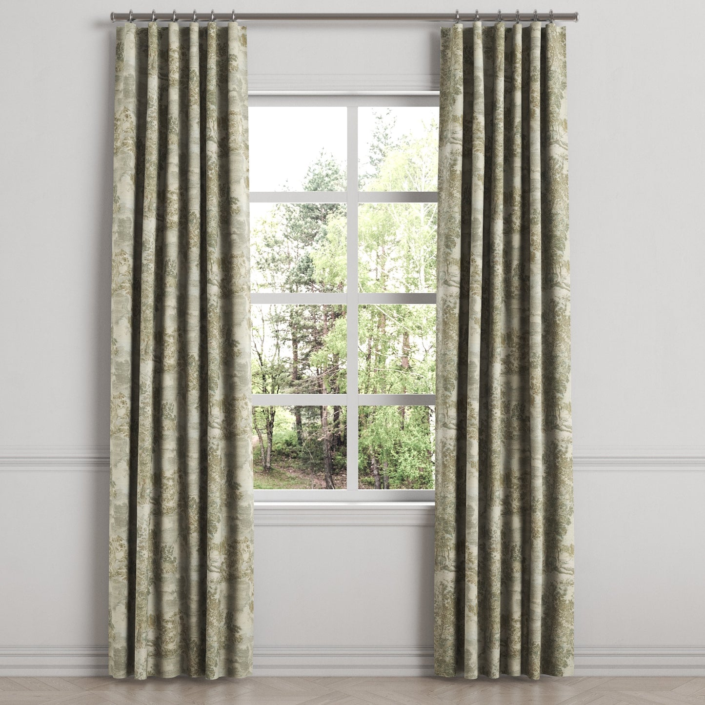 Convertible Drapery in Country Toile - Ivy