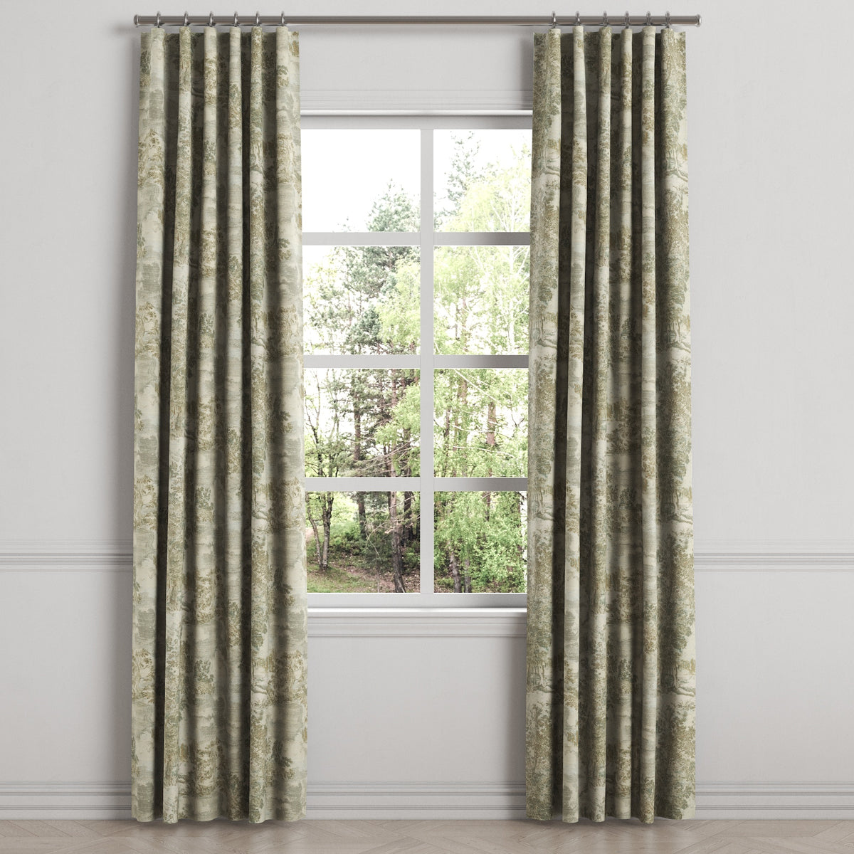 Convertible Drapery in Country Toile - Ivy